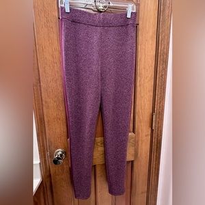 LOU & GREY FOR LOFT MAROON LEGGINGS SIZE MEDIUM